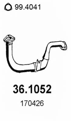 Asso 36.1052 Exhaust pipe 361052