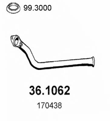 Asso 36.1062 Exhaust pipe 361062