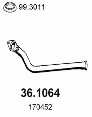 Asso 36.1064 Exhaust pipe 361064