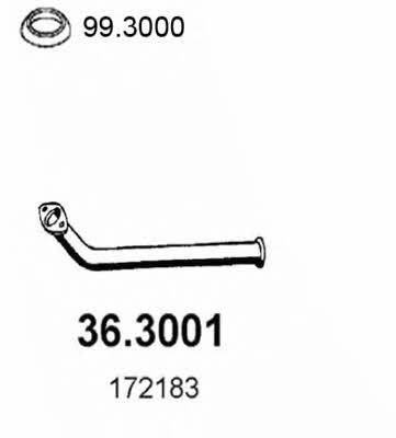 Asso 36.3001 Exhaust pipe 363001