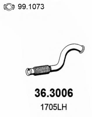 Asso 36.3006 Exhaust pipe 363006