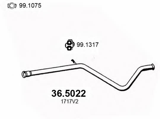 Asso 36.5022 Exhaust pipe 365022