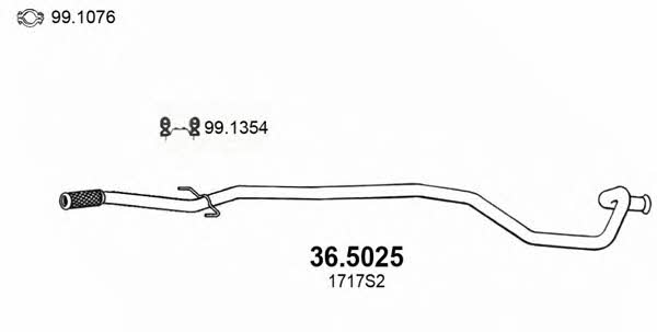 Asso 36.5025 Exhaust pipe 365025