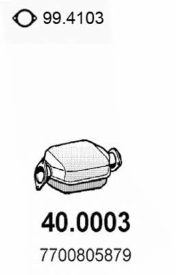 Asso 40.0003 Catalytic Converter 400003