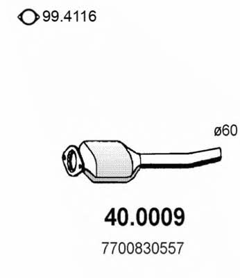 Asso 40.0009 Catalytic Converter 400009