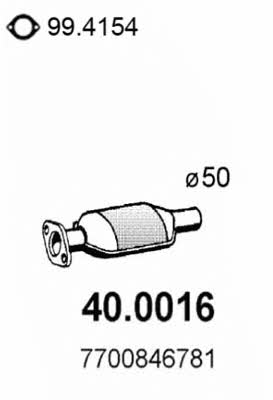 Asso 40.0016 Catalytic Converter 400016