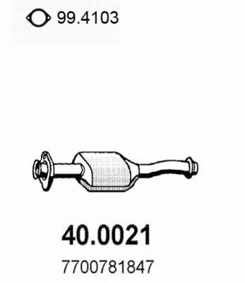 Asso 40.0021 Catalytic Converter 400021