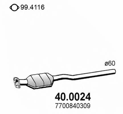 Asso 40.0024 Catalytic Converter 400024
