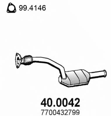 Asso 40.0042 Catalytic Converter 400042