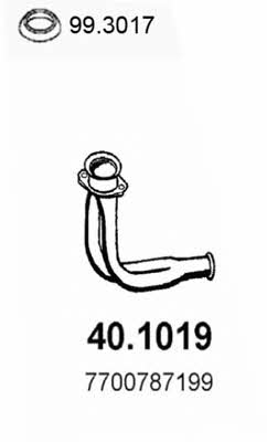  40.1019 Exhaust pipe 401019