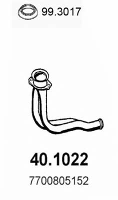  40.1022 Exhaust pipe 401022