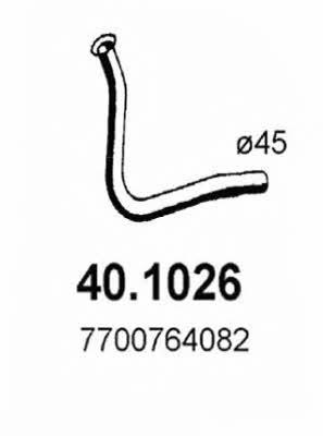 Asso 40.1026 Exhaust pipe 401026
