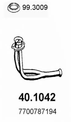 Asso 40.1042 Exhaust pipe 401042