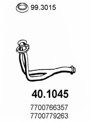 Asso 40.1045 Exhaust pipe 401045