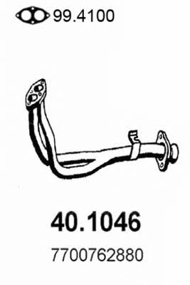 Asso 40.1046 Exhaust pipe 401046