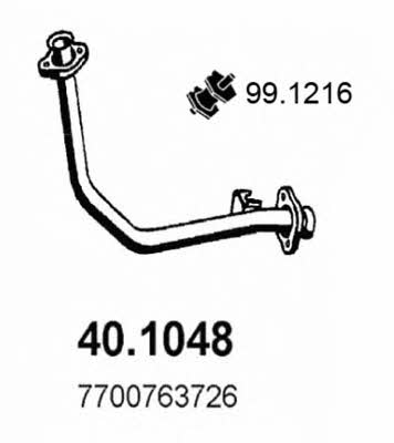 Asso 40.1048 Exhaust pipe 401048