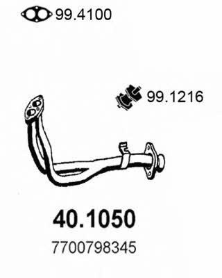 Asso 40.1050 Exhaust pipe 401050