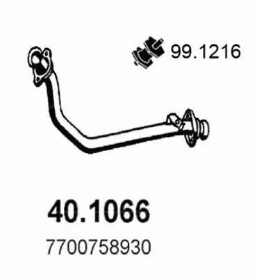Asso 40.1066 Exhaust pipe 401066