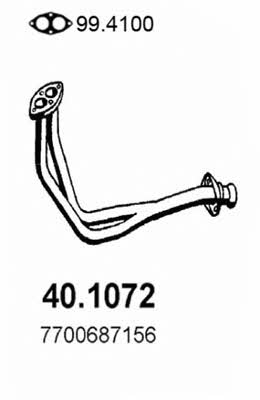 Asso 40.1072 Exhaust pipe 401072