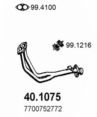  40.1075 Exhaust pipe 401075