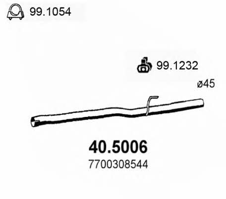 Asso 40.5006 Exhaust pipe 405006