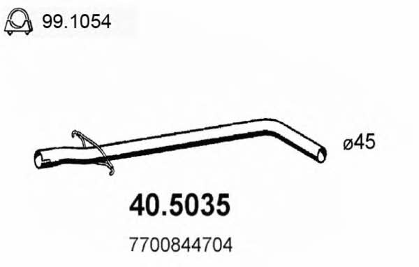 Asso 40.5035 Exhaust pipe 405035