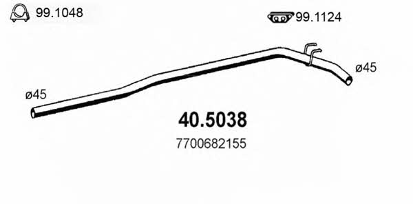 Asso 40.5038 Exhaust pipe 405038