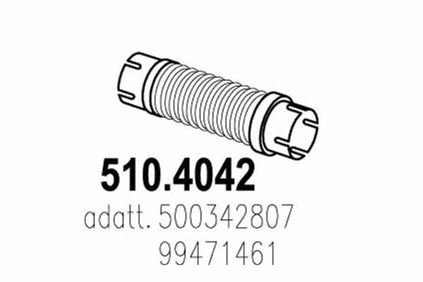 Asso 510.4042 Corrugated pipe 5104042