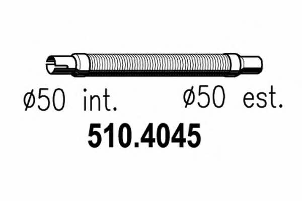 Asso 510.4045 Corrugated pipe 5104045