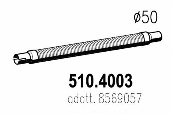 Asso 510.4003 Corrugated pipe 5104003