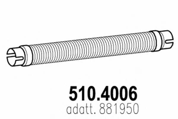 Asso 510.4006 Corrugated pipe 5104006