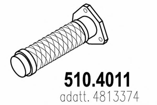 Asso 510.4011 Corrugated pipe 5104011