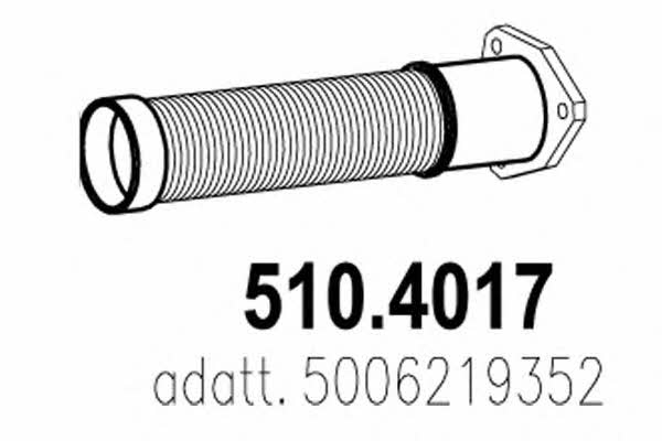Asso 510.4017 Corrugated pipe 5104017