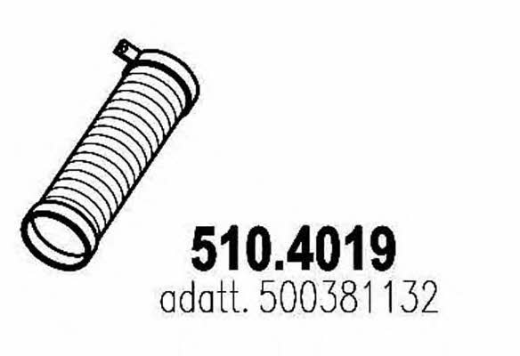 Asso 510.4019 Corrugated pipe 5104019