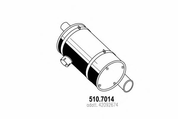 Asso 510.7014 Middle-/End Silencer 5107014