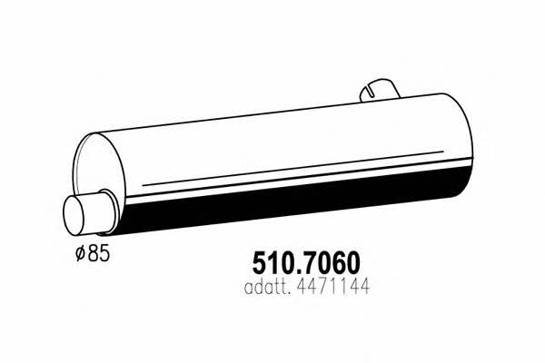 Asso 510.7060 Middle-/End Silencer 5107060