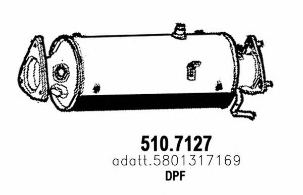 Diesel Particulate Filter Iveco: 5107127 Asso Diesel particulate filter DPF