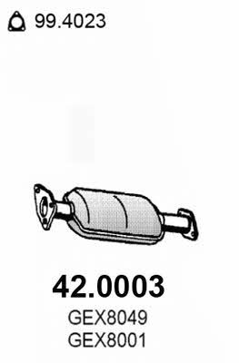 Asso 42.0003 Catalytic Converter 420003