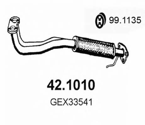 Asso 42.1010 Exhaust pipe 421010