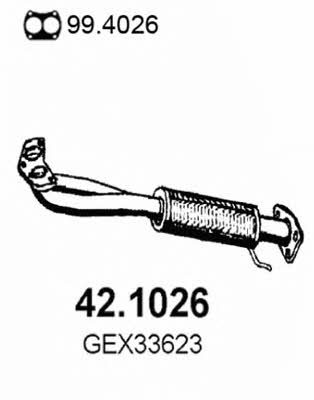 Asso 42.1026 Exhaust pipe 421026