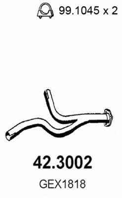 Asso 42.3002 Exhaust pipe 423002