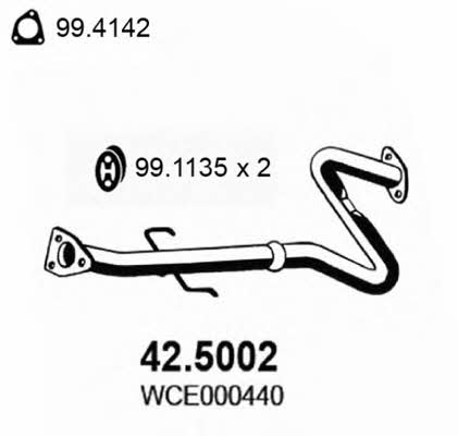 Asso 42.5002 Exhaust pipe 425002