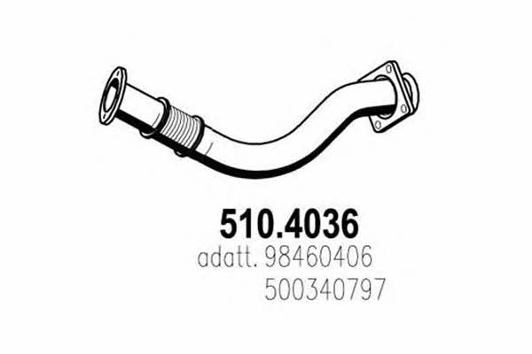 Asso 510.4036 Corrugated pipe 5104036