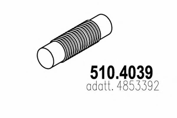 Asso 510.4039 Corrugated pipe 5104039