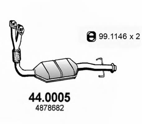 Asso 44.0005 Catalytic Converter 440005