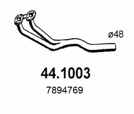 Asso 44.1003 Exhaust pipe 441003