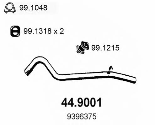Asso 44.9001 Exhaust pipe 449001