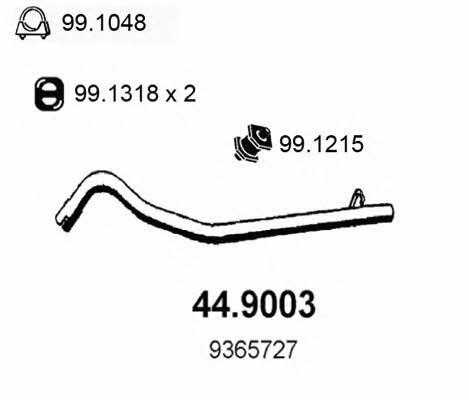 Asso 44.9003 Exhaust pipe 449003