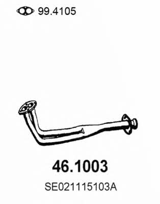 Asso 46.1003 Exhaust pipe 461003