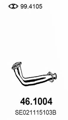 Asso 46.1004 Exhaust pipe 461004